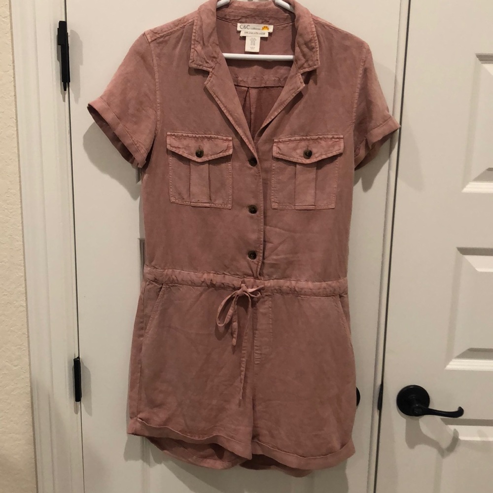 C&C California Utility Short Romper Size XS